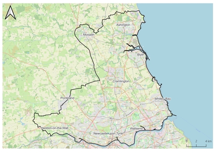 The education team project area map